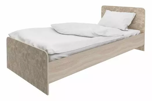 Кровать Пинокио СТЛ.303.03 Ясень Шимо Светлый/Granite Rose 90