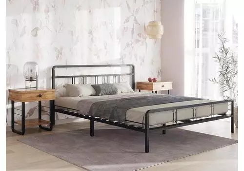 Кровать Рейк 120х200 черная