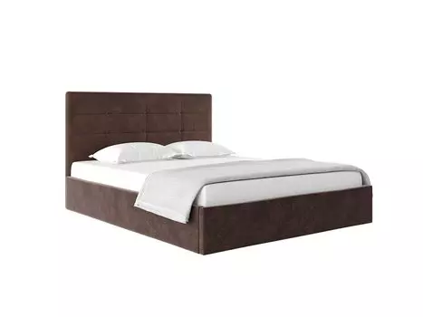 Кровать СОНАТА new 1400х2000 Велюр Шоколад 72305119