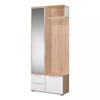 Куба Шкаф комбинированный 10.14 Дуб сонома,Белый премиум