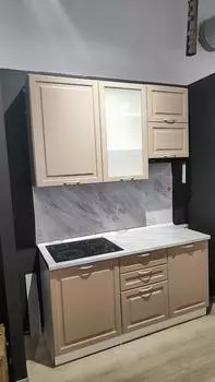 Кухня прямая Ницца Omnia/Белый 2350*1600/*600 Выставочный образец