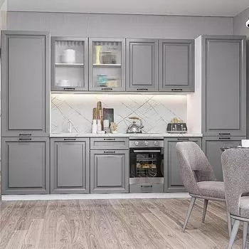 Кухня прямая Ницца Royal-01 Magnum/Белый 2140*3150*600