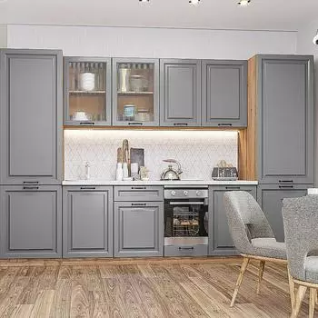 Кухня прямая Ницца Royal-01 Magnum/Дуб Вотан 2140*3150*600