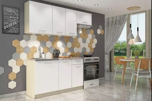 Кухонный гарнитур Cilegio Бланка СТЛ.218.00 Nostrano/Белый