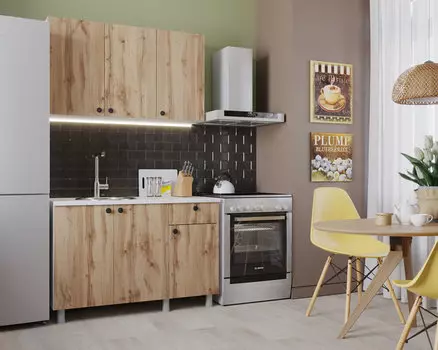 Кухонный гарнитур ДЕМИ 120 Дуб Вотан/Белый