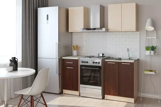 Кухонный гарнитур НИКА Венге/Дуб К. 1L