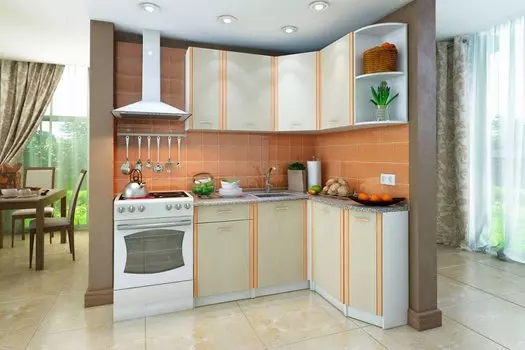 Кухонный гарнитур правый Бланка СТЛ.122.00 Белый/Дуб кремона