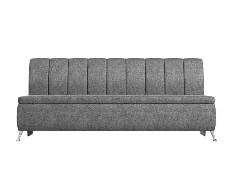 Кухонный прямой диван Кантри Рогожка Серый