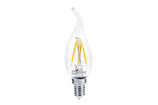 Лампа светодиодная LED-СВЕЧА НА ВЕТРУ-deco 7Вт 230В Е14 3000К 630Лм прозрачная IN HOME