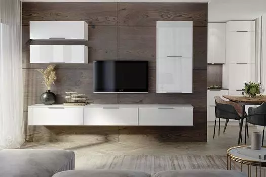 Модульная система Слайд 2 Белый глянец