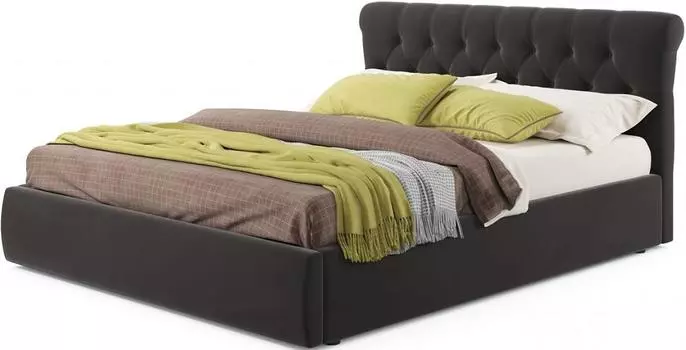 Мягкая кровать Ameli 1600 шоколад с подъемным механизмом