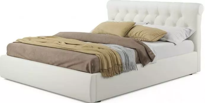Мягкая кровать Ameli 1800 беж с подъемным механизмом