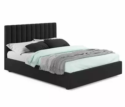 Мягкая кровать Olivia 1800 темная с подъемным механизмом