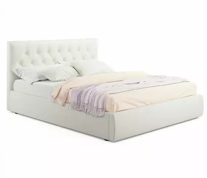 Мягкая кровать Verona 1400 бежевая с подъемным механизмом