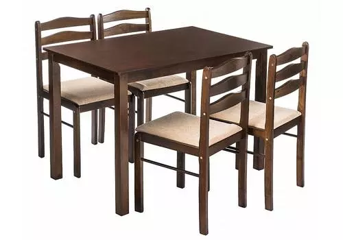 Обеденная группа Starter (стол и 4 стула) oak/beige Выставочный образец