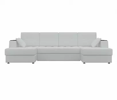 Диван п-образный Амир Экокожа Белый