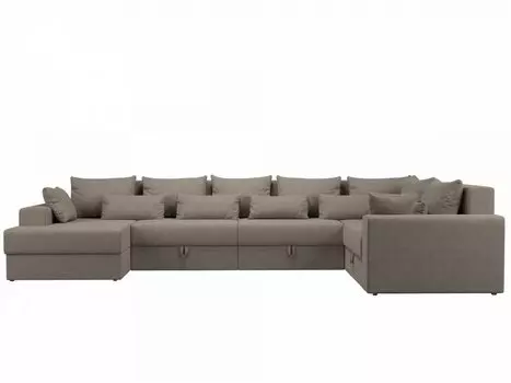 П-образный диван Мэдисон Рогожка Бежевый