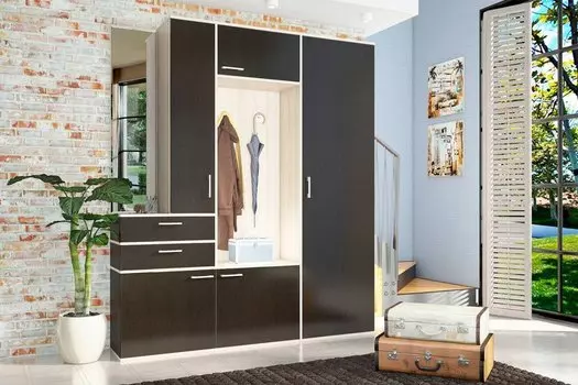 Прихожая Эльба Венге/ Ясень шимо светлый