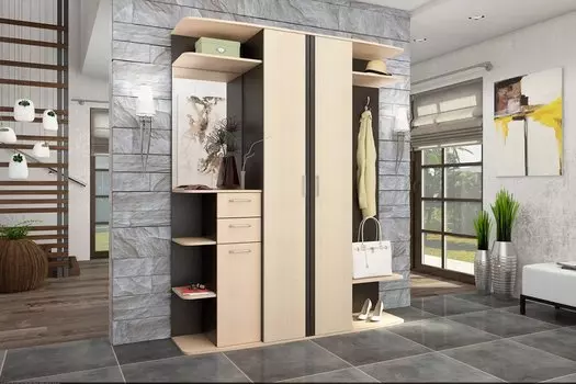 Прихожая Лофт-6 СТЛ.236.00 Дуб кремона/ Венге