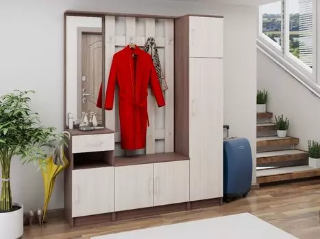 Прихожая Машенька-02 Ясень шимо светлый