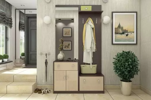 Прихожая Шейла Дуб беленый/ Венге