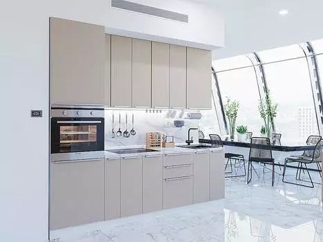 Кухня Прямая кухня Фьюжн-03 Silky Grey | 2,6м