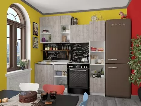 Прямая кухня Куба-01 Боб пайн