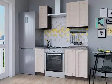 Прямая кухня Лофт-10 Nordic Oak