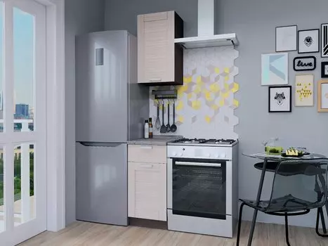 Прямая кухня Лофт-11 Nordic Oak