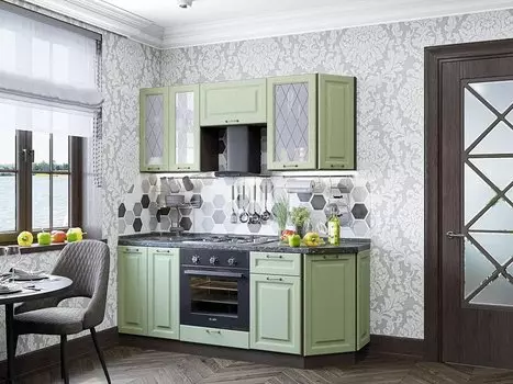 Прямая кухня Ницца-01 Дуб Оливковый