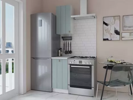 Прямая кухня Прованс-05 Голубой