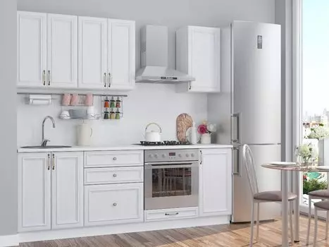 Прямая кухня Шале-01 Milk Oak