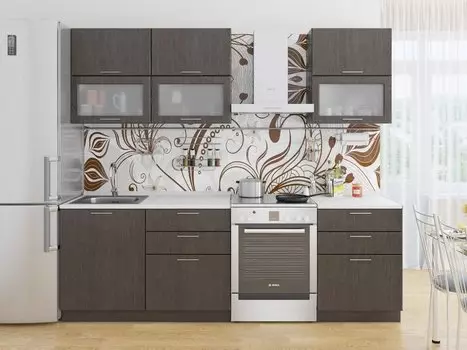 Прямая кухня Валерия-М-01 Венге