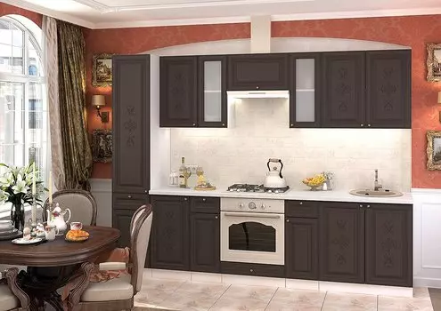 Прямая кухня Версаль-04 Смоки Софт