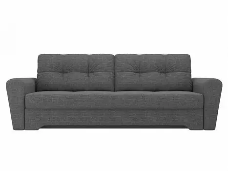 Прямой диван Амстердам Рогожка Серый