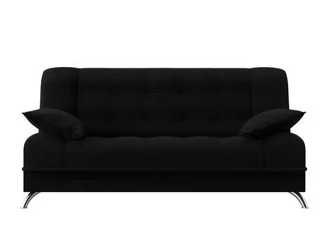 Диван Книжка Анна Микровельвет Черный