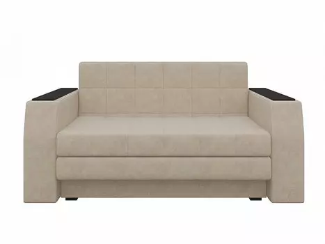Диван прямой Атлант мини Микровельвет Бежевый