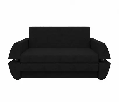 Прямой диван Атлант мини Т Микровельвет Черный