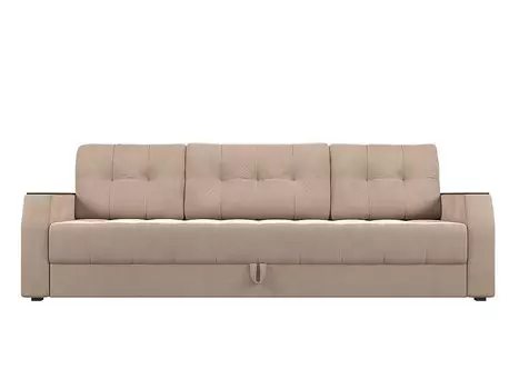 Диван прямой Атлантида Б/С Велюр Бежевый