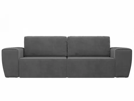 Прямой диван Беккер Велюр Серый
