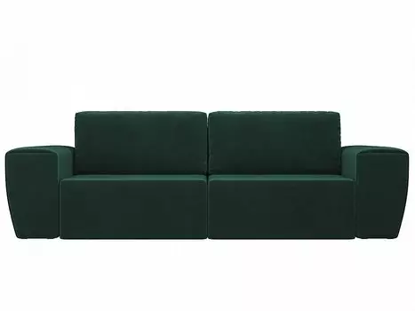 Прямой диван Беккер Велюр Зеленый