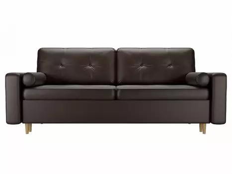Диван прямой Белфаст Экокожа Коричневый