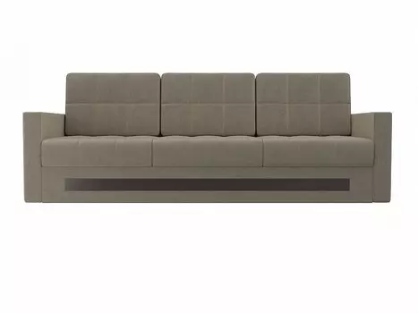 Прямой диван Белла Микровельвет Бежевый