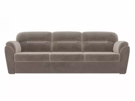 Диван прямой Бостон Велюр Коричневый