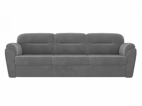 Диван прямой Бостон Велюр Серый