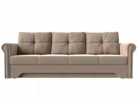 Диван прямой Европа Велюр Бежевый