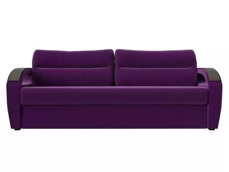 Прямой диван Форсайт Микровельвет Фиолетовый