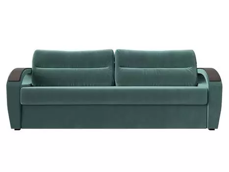 Прямой диван Форсайт Велюр Бирюзовый