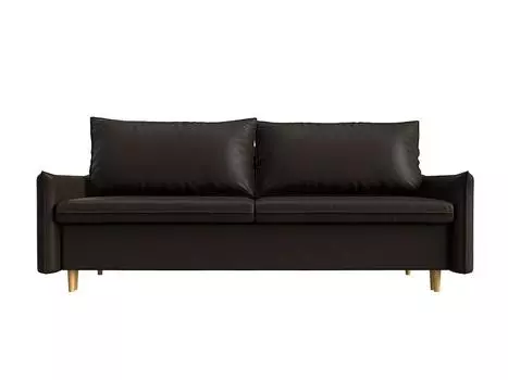 Диван прямой Хьюстон Экокожа Коричневый