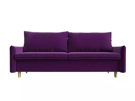 Диван прямой Хьюстон Микровельвет Фиолетовый
